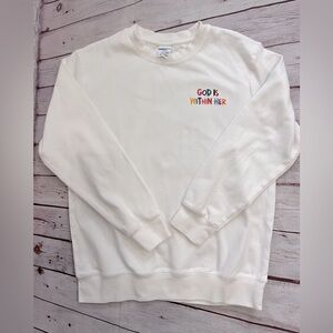 God Is Within Her Sweatshirt‎